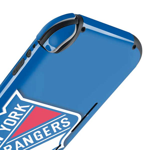 NHL New York Rangers Solid Background Nintendo Switch Lite Skin